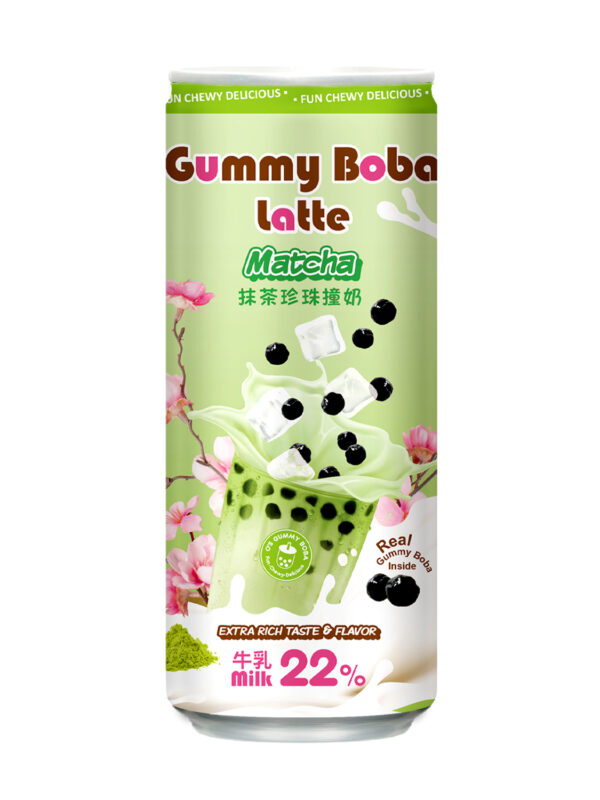 Gummy Boba Latte - MATCHA