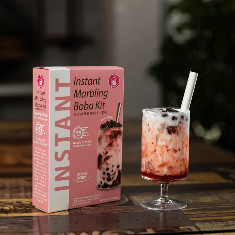 Instant Marbling Boba Kit - STRAWBERRY (4 Servings)：圖片 5
