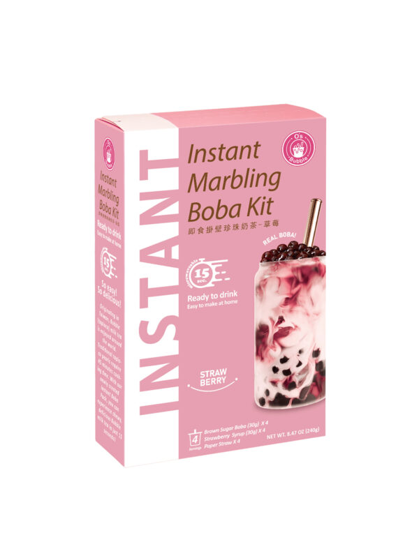 Instant Marbling Boba Kit - STRAWBERRY (4 Servings)