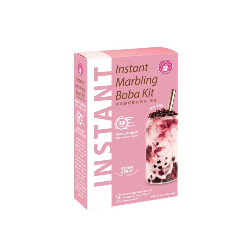 Instant Marbling Boba Kit - STRAWBERRY (4 Servings)