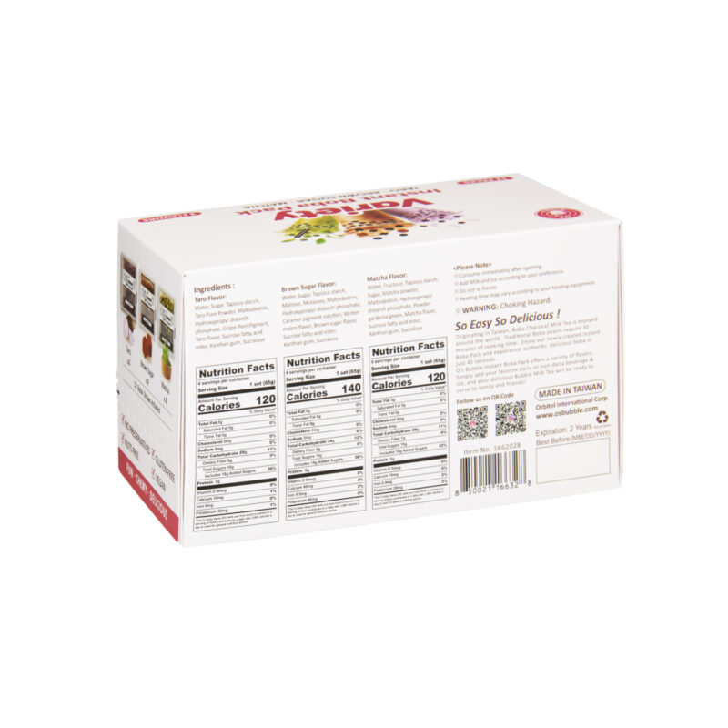 Variety Instant Boba Pack - 12 Servings (3 Flavors)：圖片 2