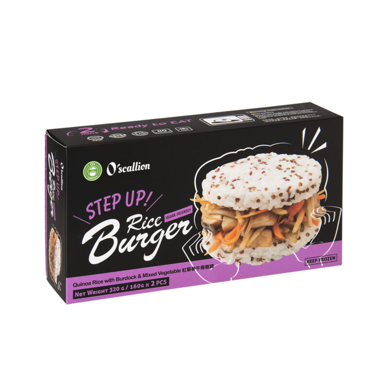 O'scallion Veggie Quinoa Rice Burger - BURDOCK (2 Servings)