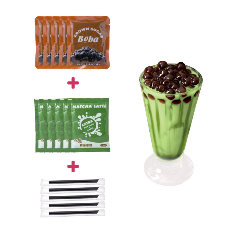 Instant Bubble Tea Kit - MATCHA (5 Servings)：圖片 3