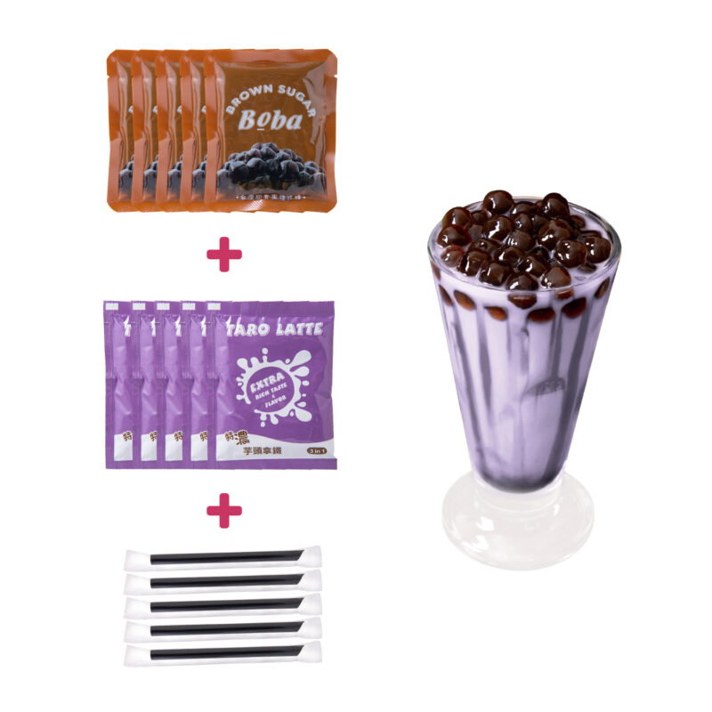Instant Bubble Tea Kit - Taro (5 Servings)：圖片 3