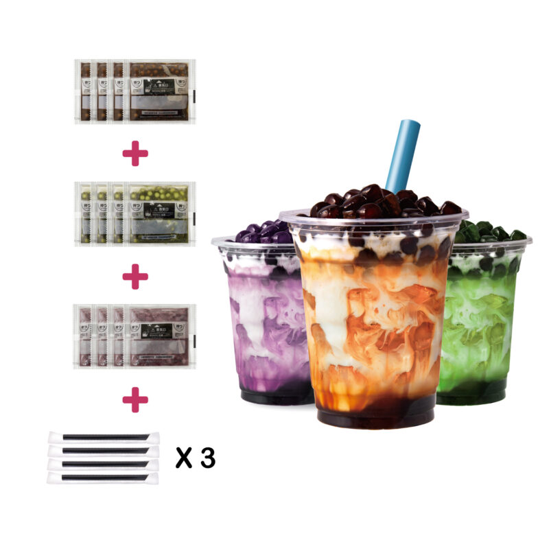 Variety Instant Boba Pack - 12 Servings (3 Flavors)：圖片 3