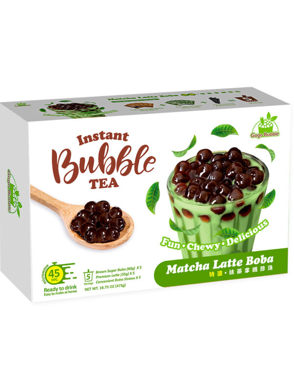 Instant Bubble Tea Kit - MATCHA (5 Servings)