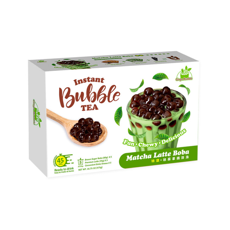 Instant Bubble Tea Kit - MATCHA (5 Servings)
