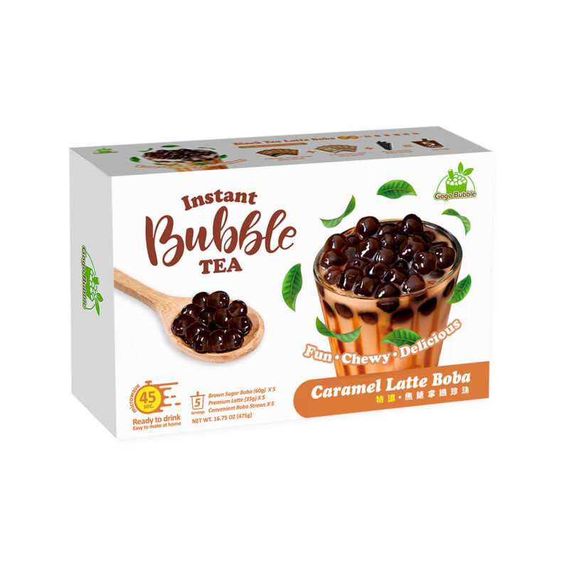 Instant Bubble Tea Kit - CARAMEL (5 Servings)