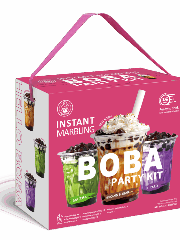 Instant Marbling Boba Party Kit (Ambient) - 6 Servings