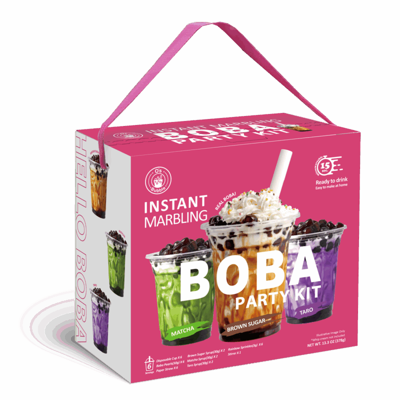 Instant Marbling Boba Party Kit (Ambient) - 6 Servings