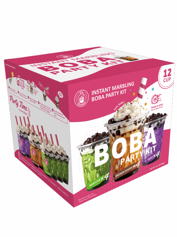 Instant Marbling Boba Party Kit (Ambient) - 12 Servings