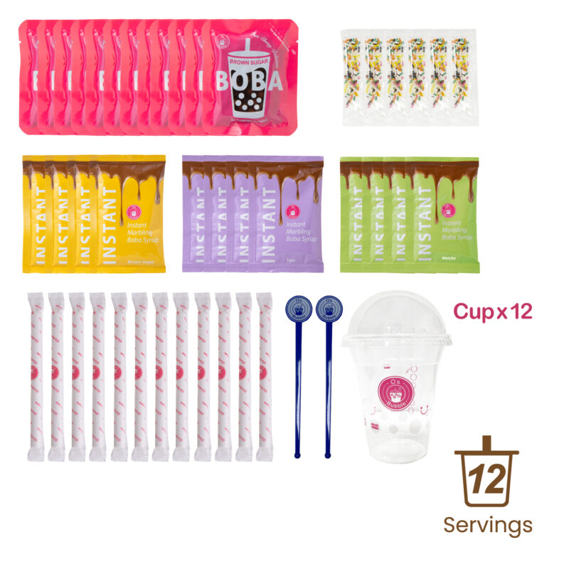 Instant Marbling Boba Party Kit (Ambient) - 12 Servings：圖片 2
