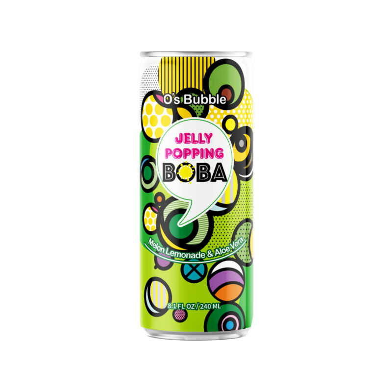 Jelly Popping Boba – Melon Lemonade with Popping Boba + Aloe Vera (8.1 FL OZ)