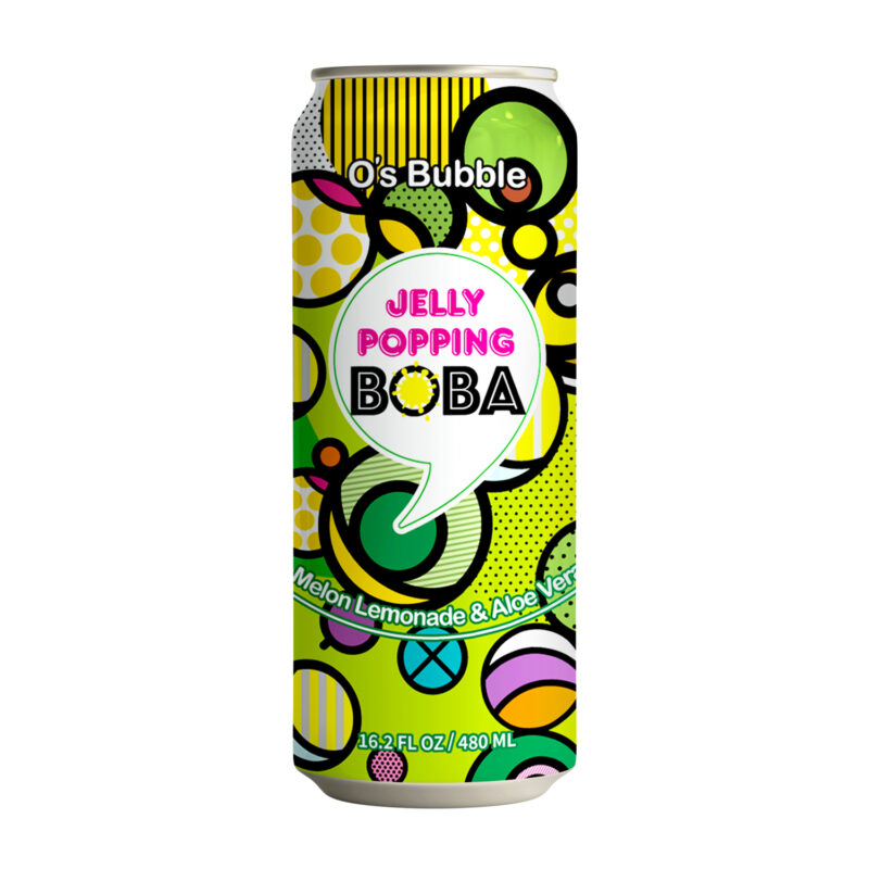 Jelly Popping Boba – Melon Lemonade with Popping Boba + Aloe Vera (16.2 FL OZ)