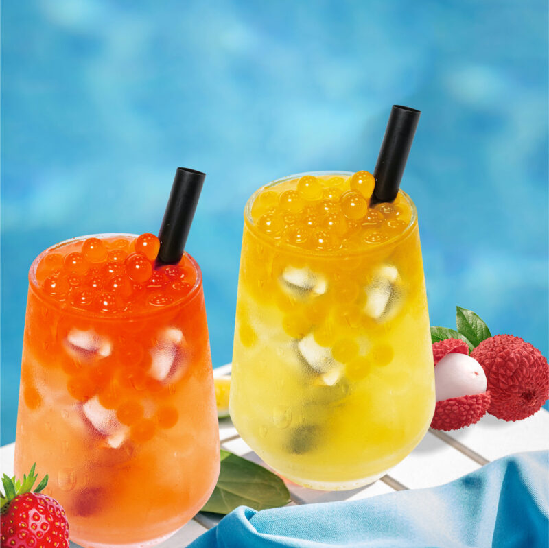 Jelly Popping Boba – Lychee Mango/Strawberry Peach Green Tea with Jelly Popping Boba：圖片 3