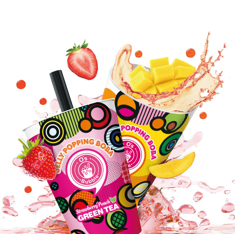 Jelly Popping Boba – Lychee Mango/Strawberry Peach Green Tea with Jelly Popping Boba：圖片 4