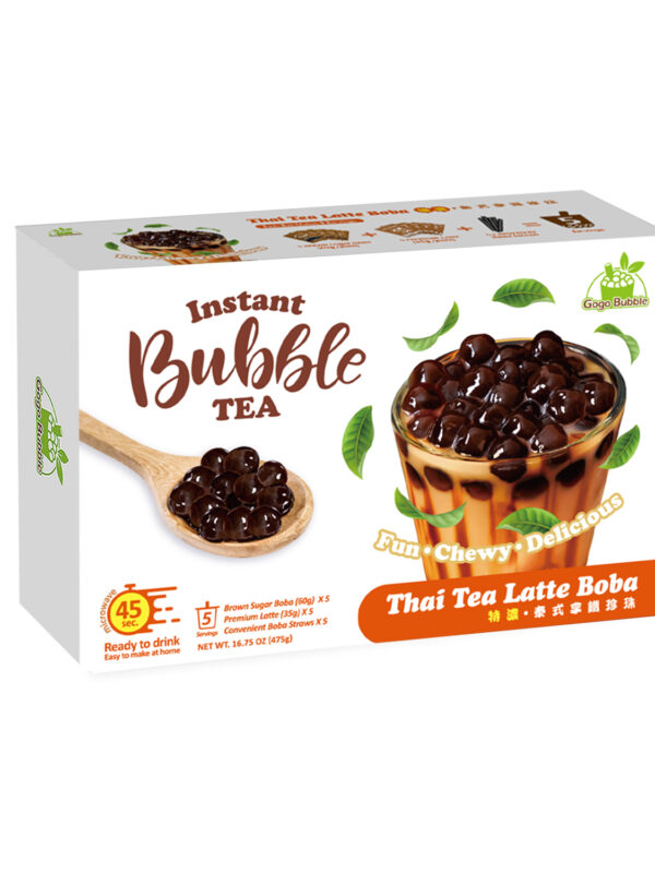 Instant Bubble Tea Kit – THAI TEA (5 Servings)