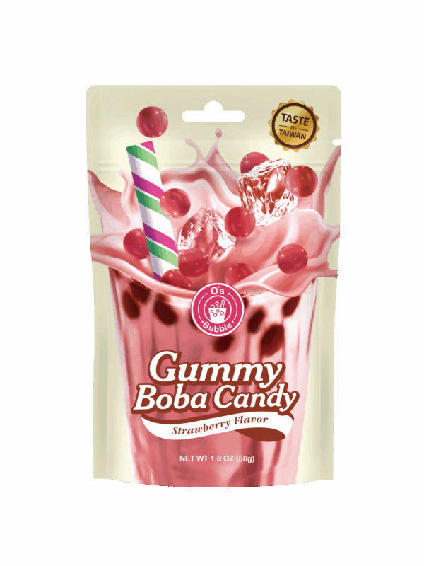 Gummy Boba Candy - STRAWBERRY