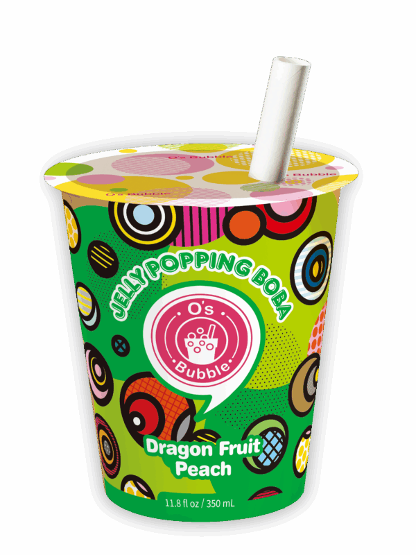 Jelly Popping Boba – Dragon Fruit Peach