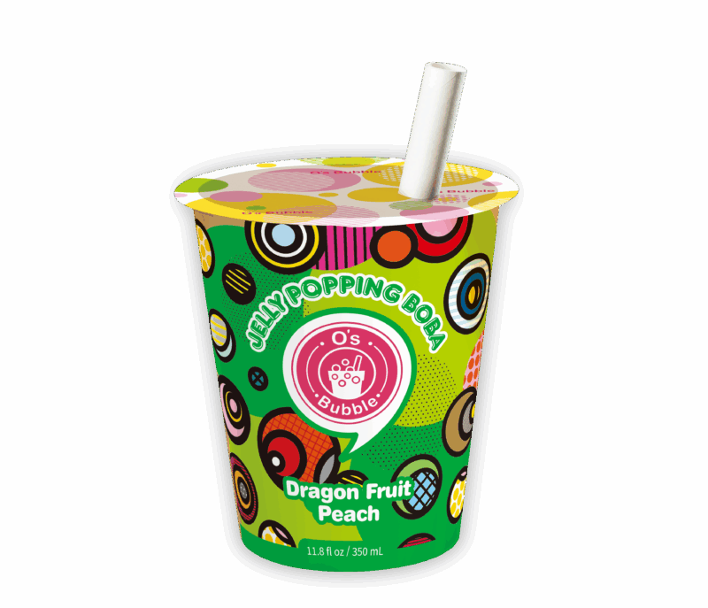 Jelly Popping Boba – Dragon Fruit Peach