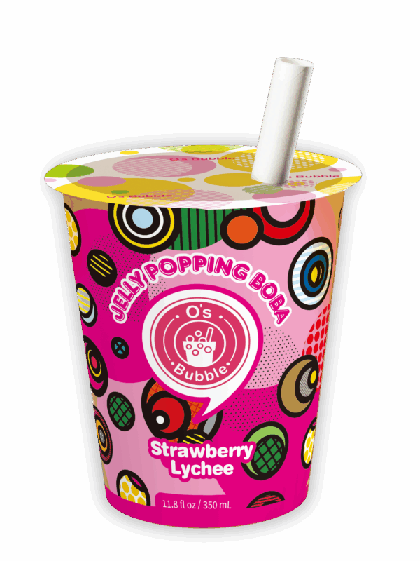 Jelly Popping Boba – Strawberry Lychee