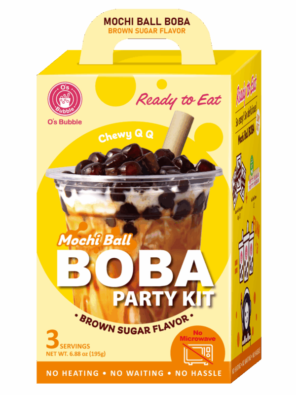 Mochi Boba Party Kit – Brown Sugar (3 Servings) | NEW