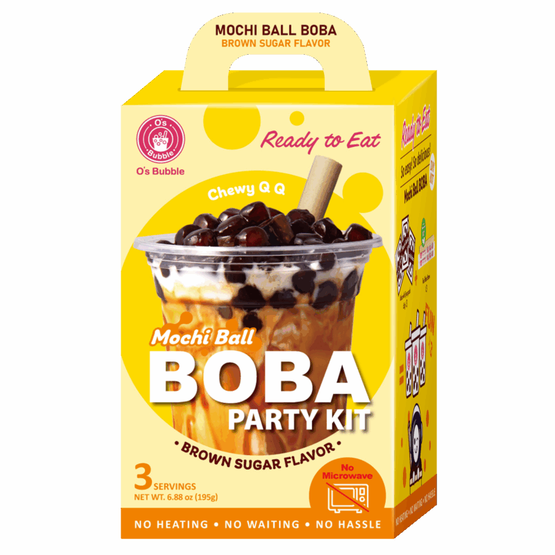 Mochi Boba Party Kit – Brown Sugar (3 Servings) | NEW
