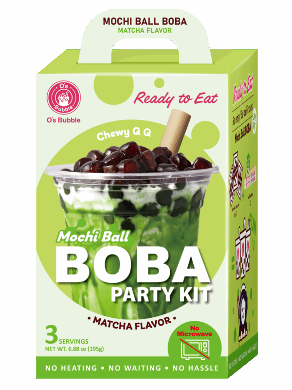 Mochi Boba Party Kit –  Matcha (3 Servings) | NEW